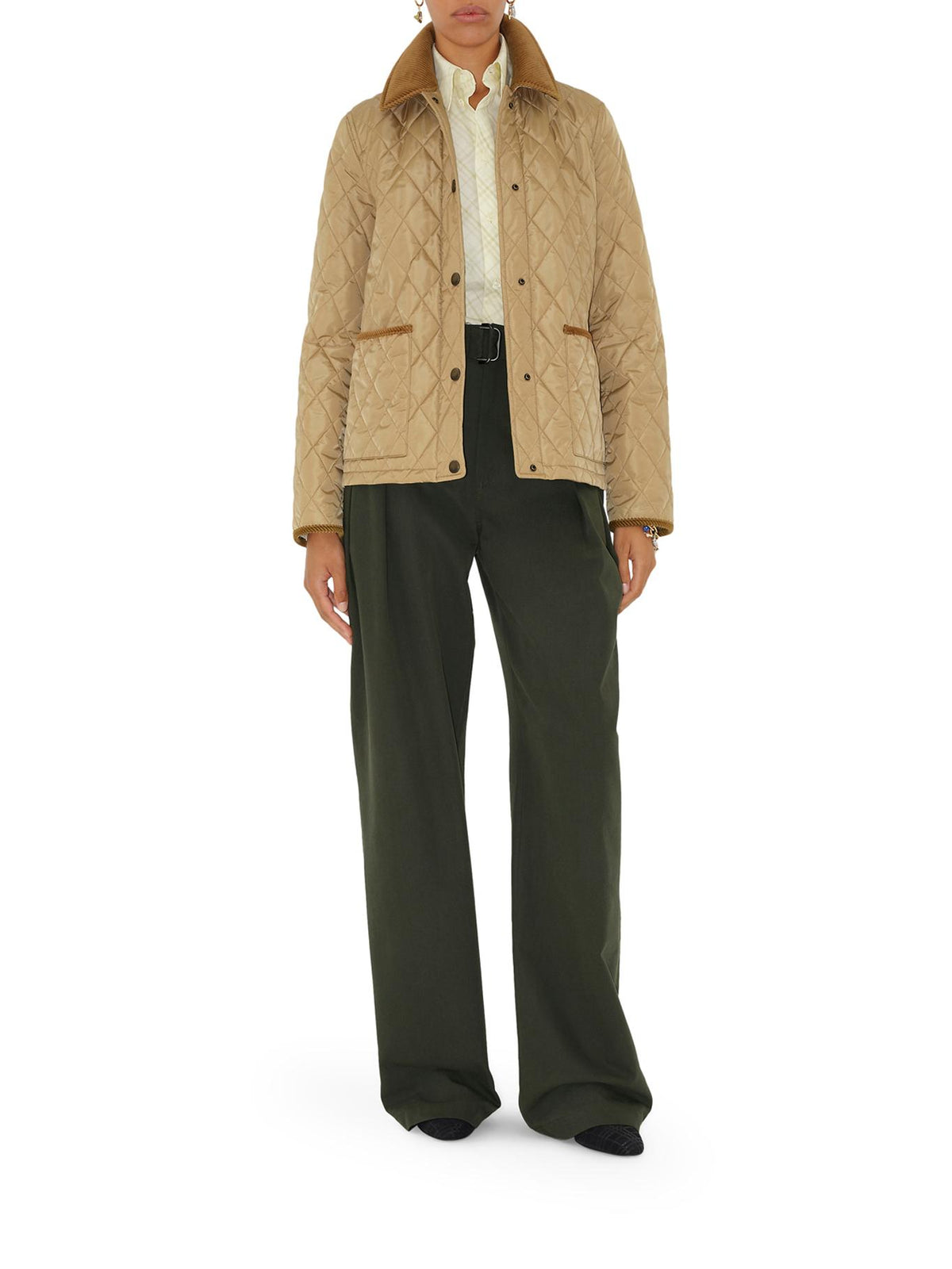 BURBERRY Flax Sand IP Check Casual Jacket