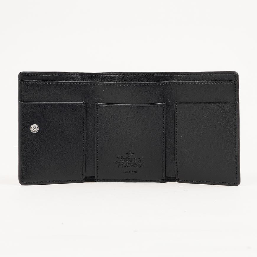 Vivienne Westwood Small Flap Purse Women’s Compact Wallet Black