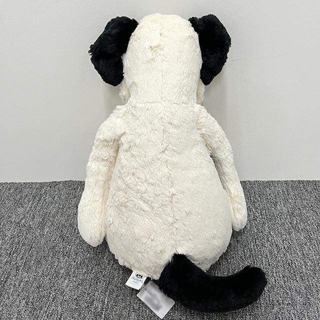 jELLYCAT Bashful Lopperty Black Cream Puppy Huge Plush Keyring