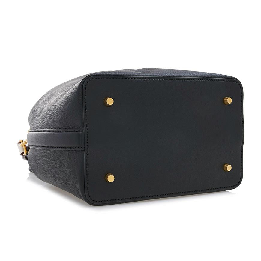 BALLY Womens Black Leather Code Bucket Shoulder Bag WAU01 FVT607 U901O