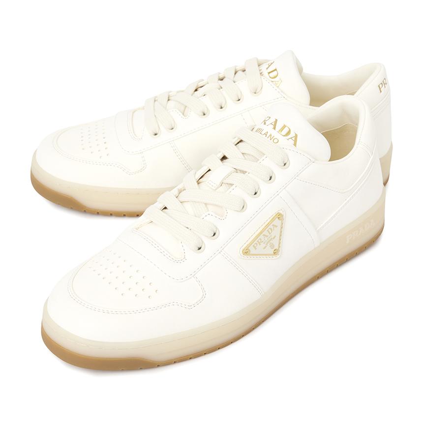 PRADA Downtown Leather Low-Top Sneakers for Men