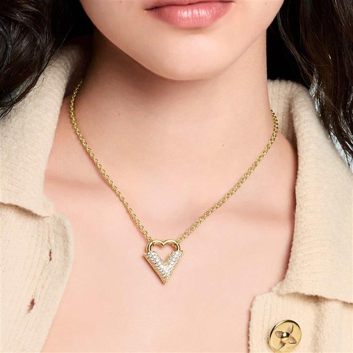 Louis Vuitton Essential Love Gold-Tone Pendant Necklace