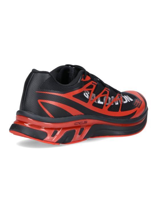 MM6 White Leather Low-Top Sneakers SH1WS0020 P6303 HB050 BLACK RED DOM