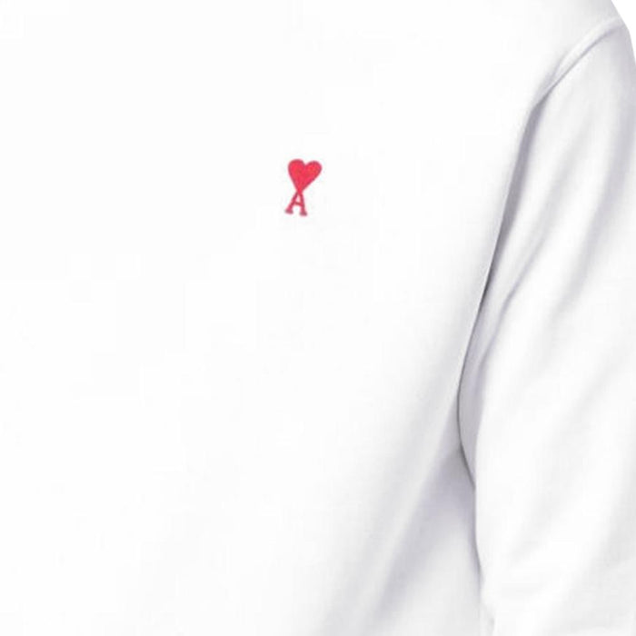 AMI Women’s Heart Small Logo Sweatshirt E22USW001 730 100