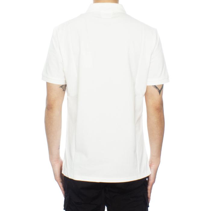 CP Company Logo Polo Collar T-Shirt White Cotton Mens