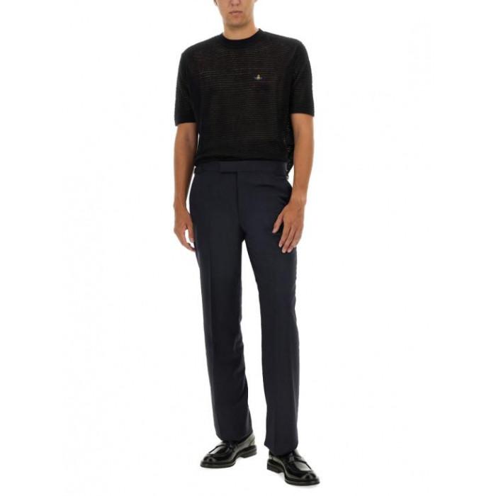 Vivienne Westwood Julian Short Sleeve T-Shirt Black Cotton