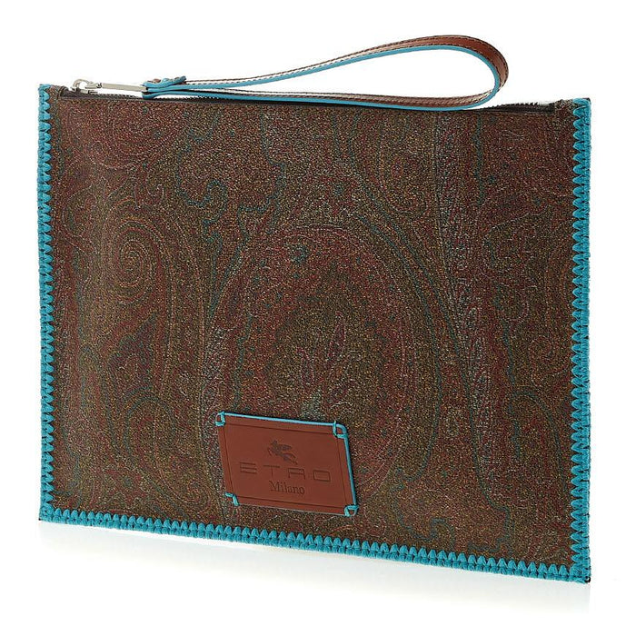 Etro Women’s Paisley Leather Clutch Bag