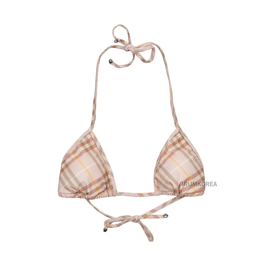 BURBERRY Check Print Bikini Top Women's Swimwear