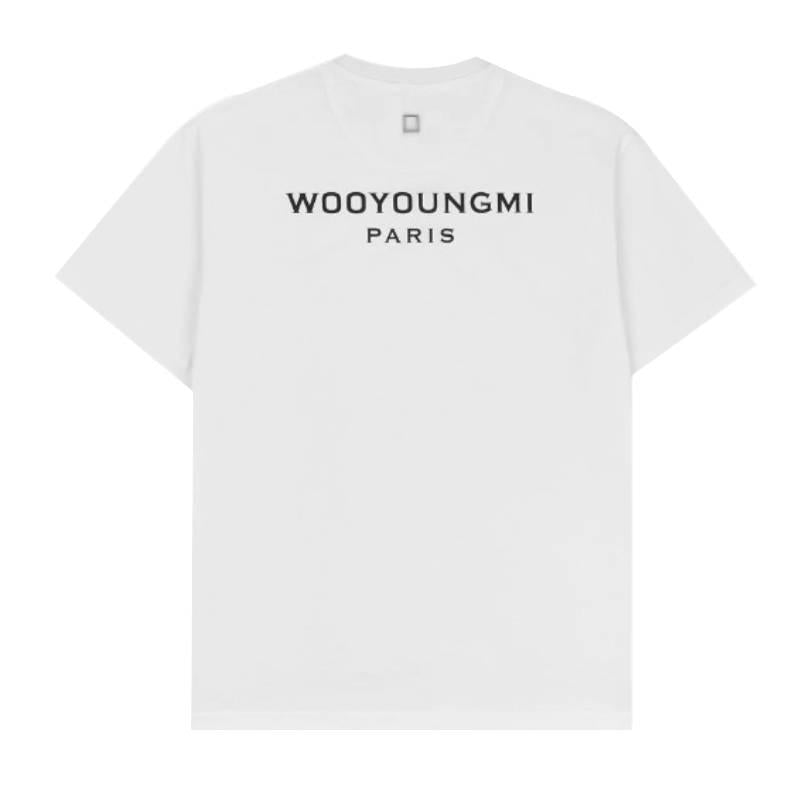 WOOYOUNGMI Cotton Back Logo Short Sleeve T-Shirt