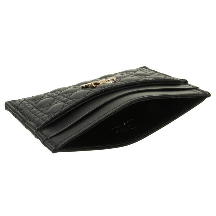 DIOR Baby Bow Freesia Leather Card Holder Wallet