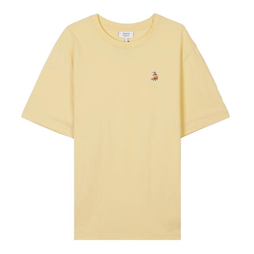 Maison Kitsune Dreaming Fox Comfort T-Shirt Men Navy Cotton QM00102 KJ7026 0425