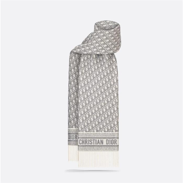 DIOR Oblique Wool Scarf Muffler Shawl 51DOB209L080 CO95