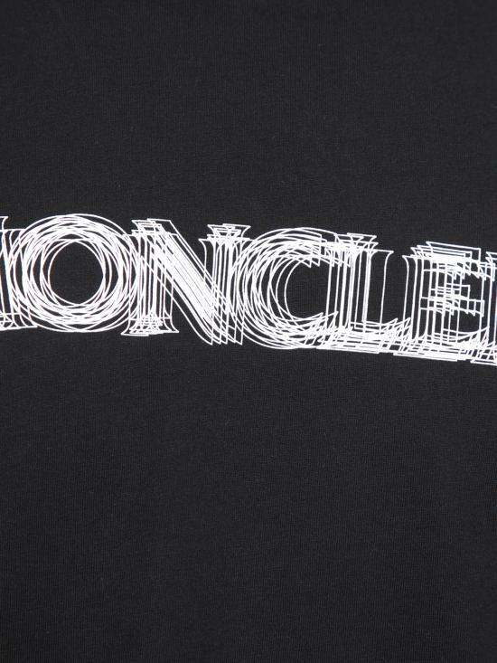 Moncler Black Short Sleeve T-Shirt for Women