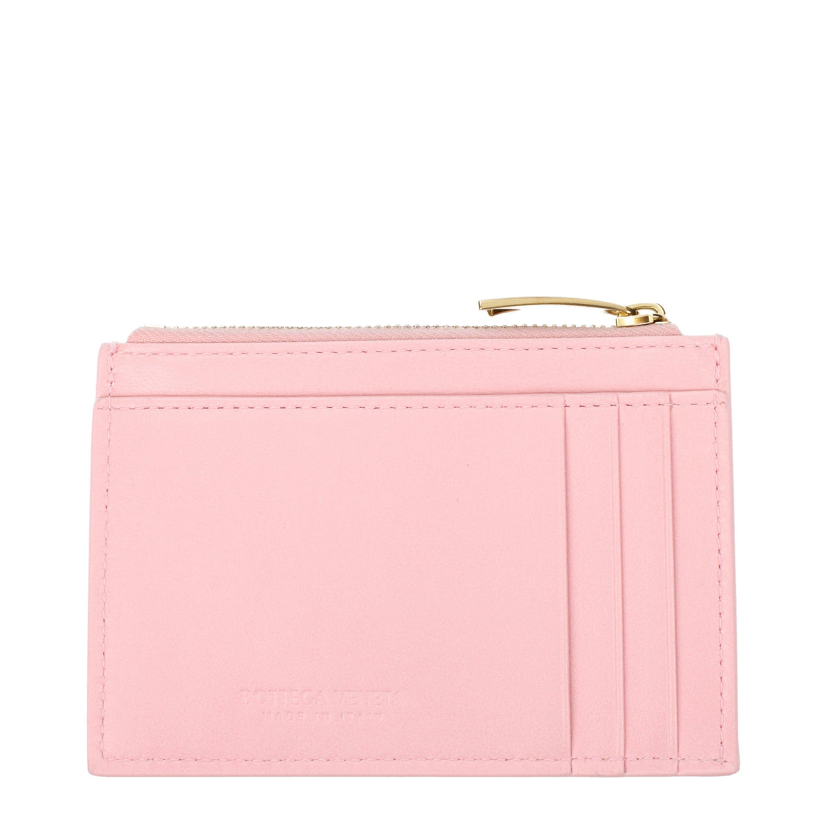 Bottega Veneta Intrecciato Leather Card Holder Green