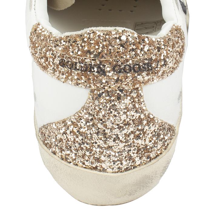 GOLDEN GOOSE Superstar Distressed Leather Low-Top Sneakers White