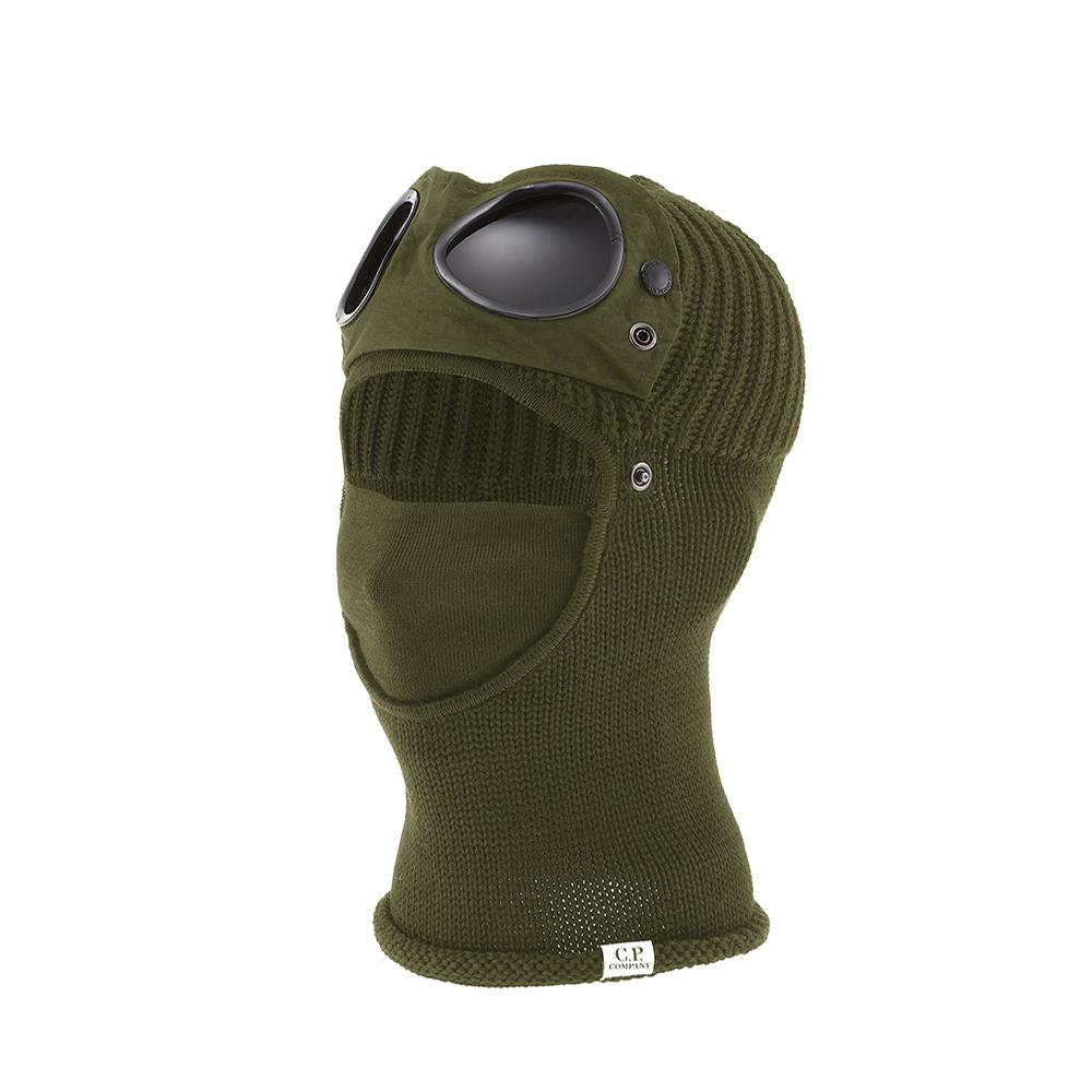 CP Company Goggle Patch Balaclava Knit Beanie for Men RFCMAC740A 005509A 683