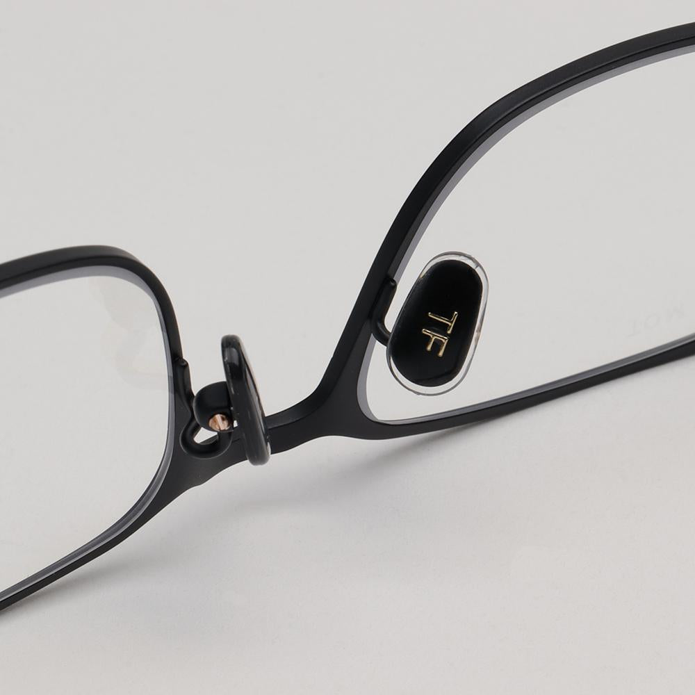 TOM FORD Black Titanium Blue Light Blocking Square Eyeglasses Frame TF5929DB 005