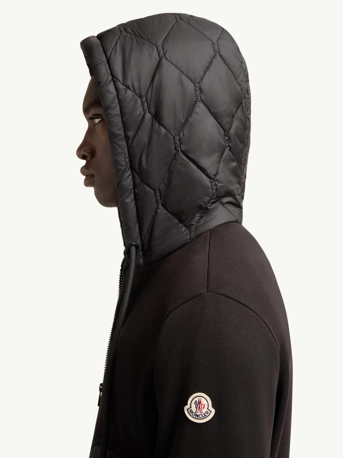 Moncler Black Zip-Up Jacket for Men