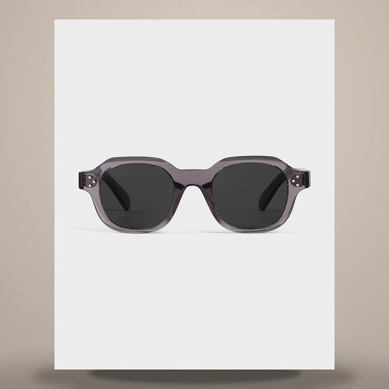 CELINE Black Frame Transparent Grey Acetate Sunglasses 4S326CPLB 08DG