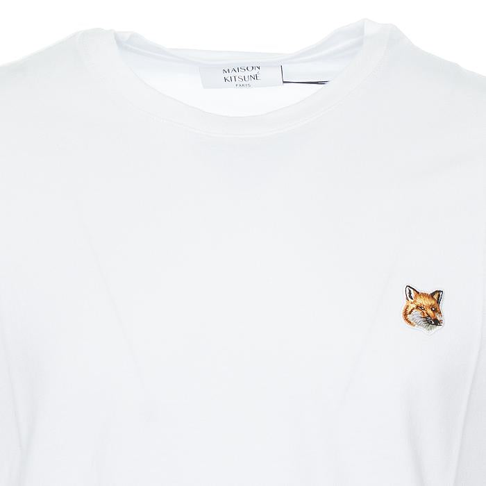 Maison Kitsune Fox Head Patch Regular T-Shirt White Men’s