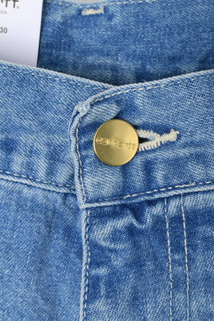 CARHARTT WIP Blue Denim Simple Shorts Light True Wash