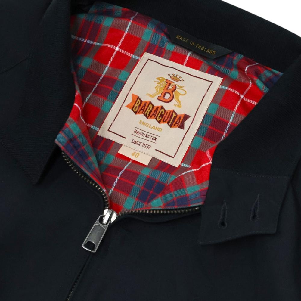 BARACUTA G9 Harrington Jacket for Men Navy Cotton Blend