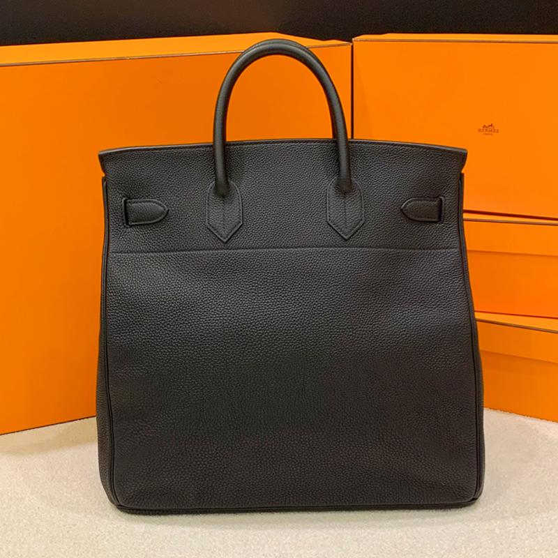 HERMES Birkin 40 Tote Bag Etoupe Palladium Hardware Unisex