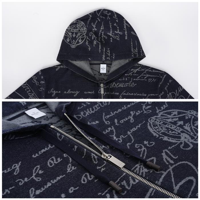 berluti Classic Scritto Zip-Up Hoodie R28KZL01001 28F