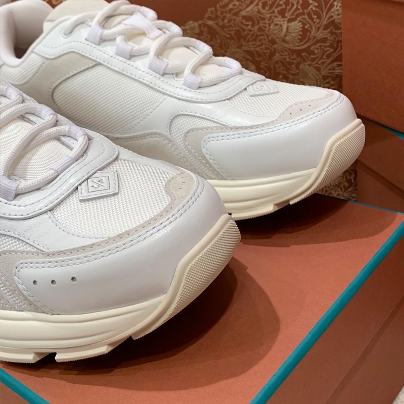 Loro Piana White Cairn Walk Low-Top Sneakers for Men