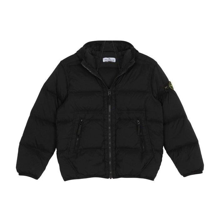 STONE ISLAND Kids Down Puffer Jacket Black