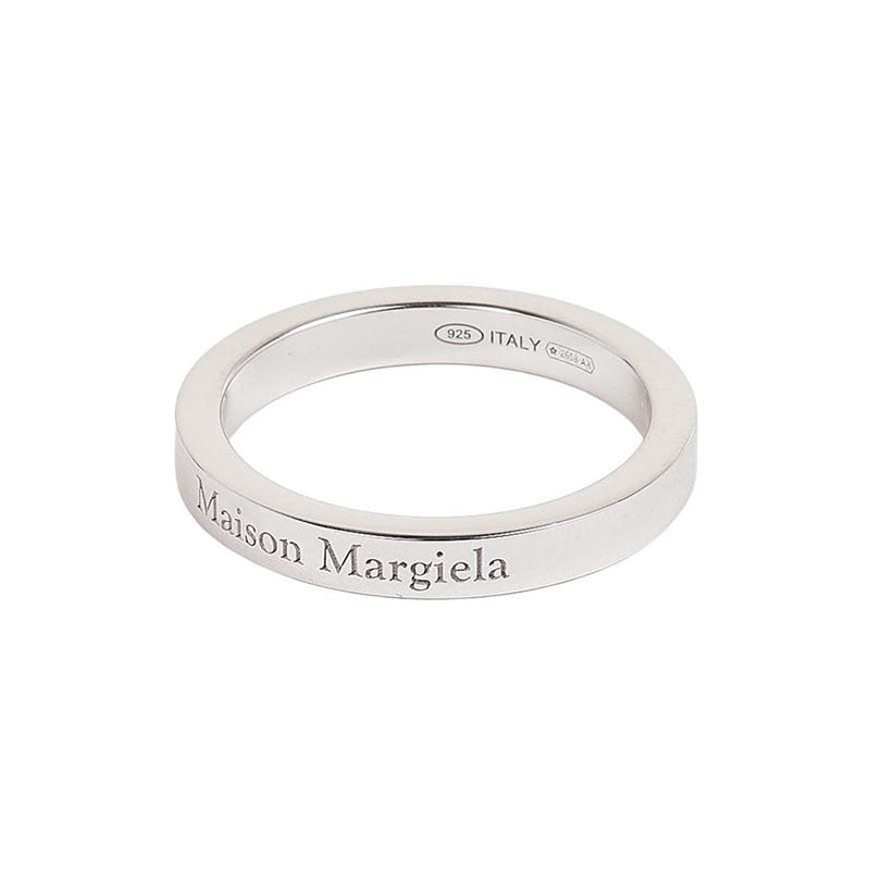 Maison Margiela Unisex Logo Ring Silver-Tone Jewelry