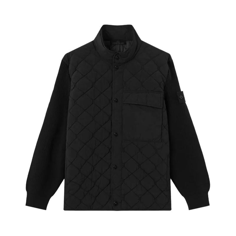 STONE ISLAND Ghost Piece Men's Knit Padded Jacket Black