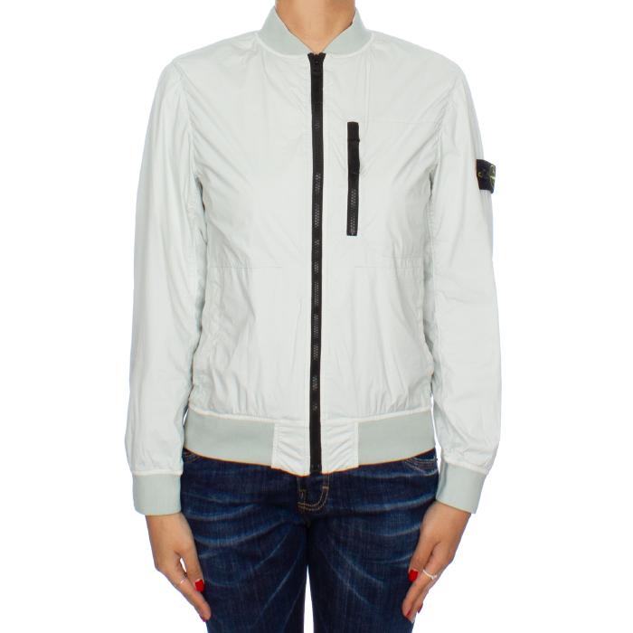 STONE ISLAND Women’s Bomber Jacket with Logo Patch Navy
