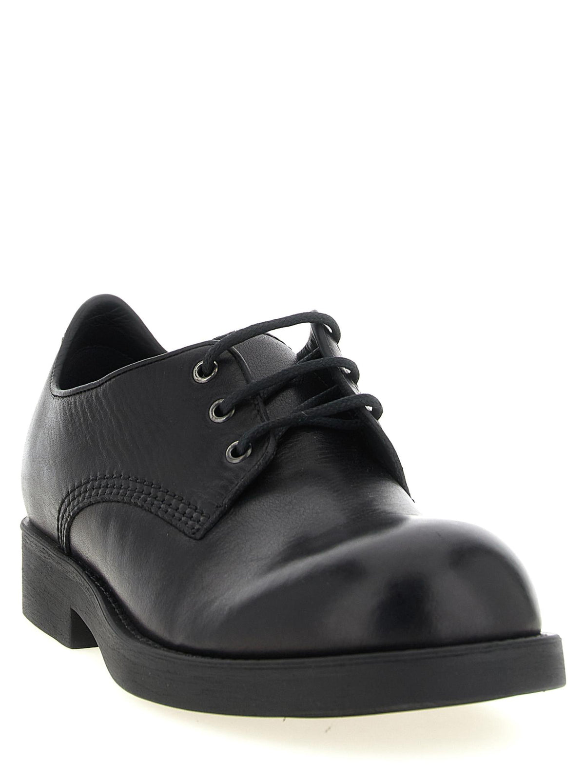 Maison Margiela Black Leather Derby Shoes Men’s Dress Shoes