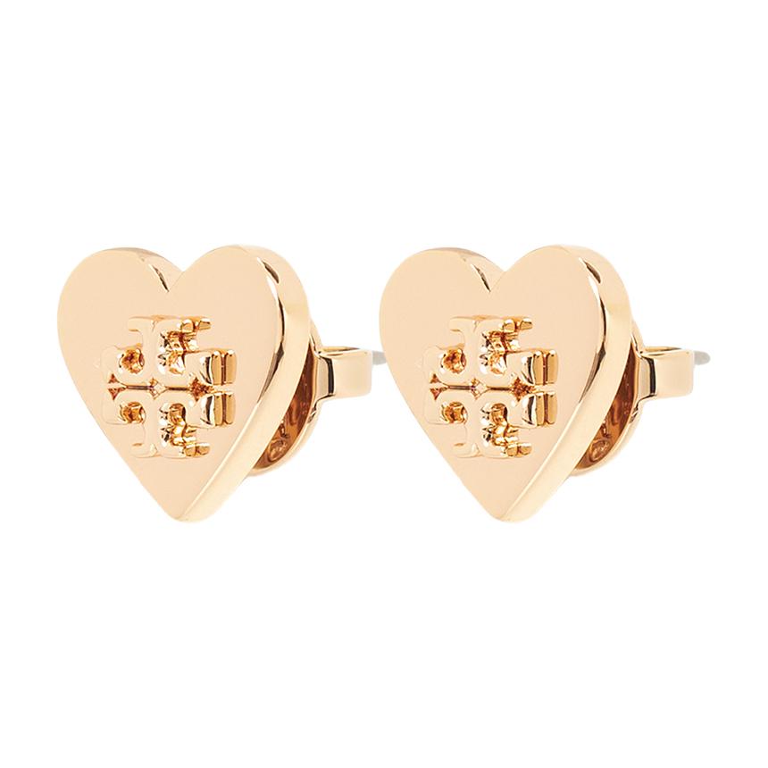 Tory Burch Kira Heart Stud Earrings Gold-Tone