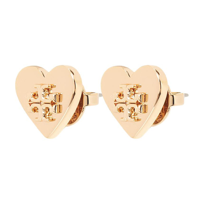 Tory Burch Kira Heart Stud Earrings Gold-Tone