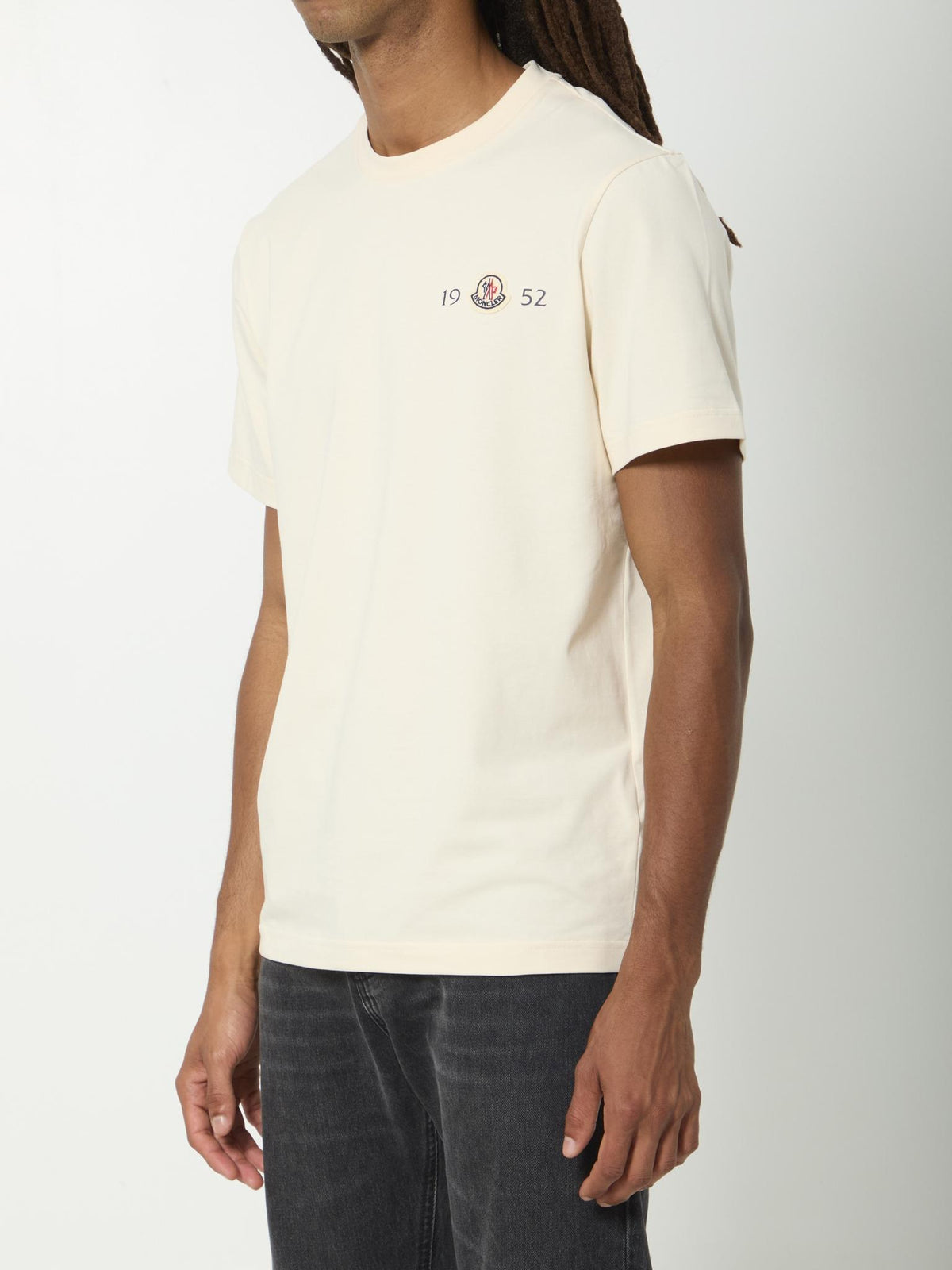 Moncler Short Sleeve Cotton T-Shirt White Men’s