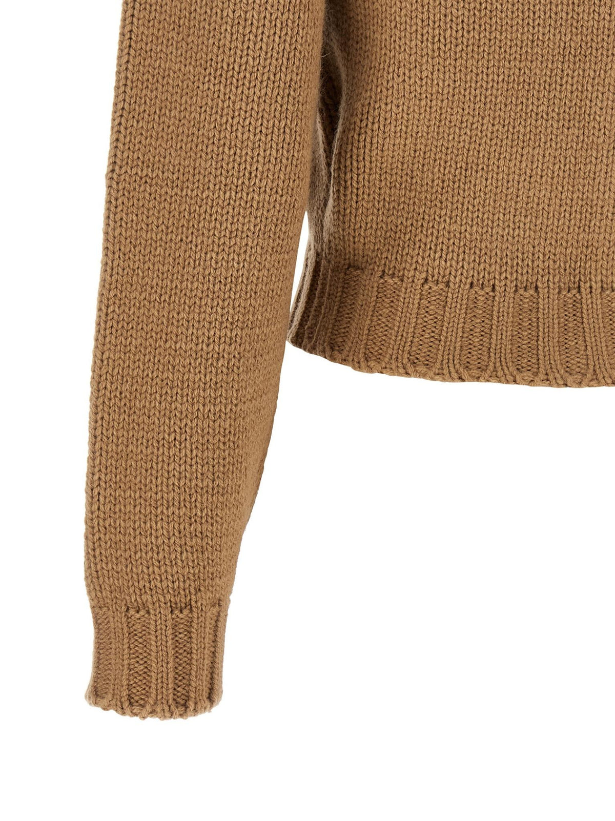 Maison Margiela Wool Knit Cardigan Women FW26 Ivory