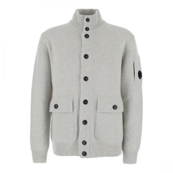 CP Company Compact Cotton Full Bottom Lens Knit Cardigan