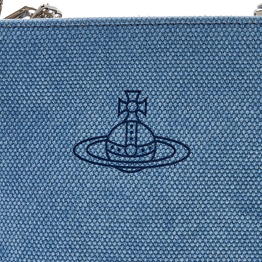 Vivienne Westwood Canvas Square Crossbody Tote Bag Black