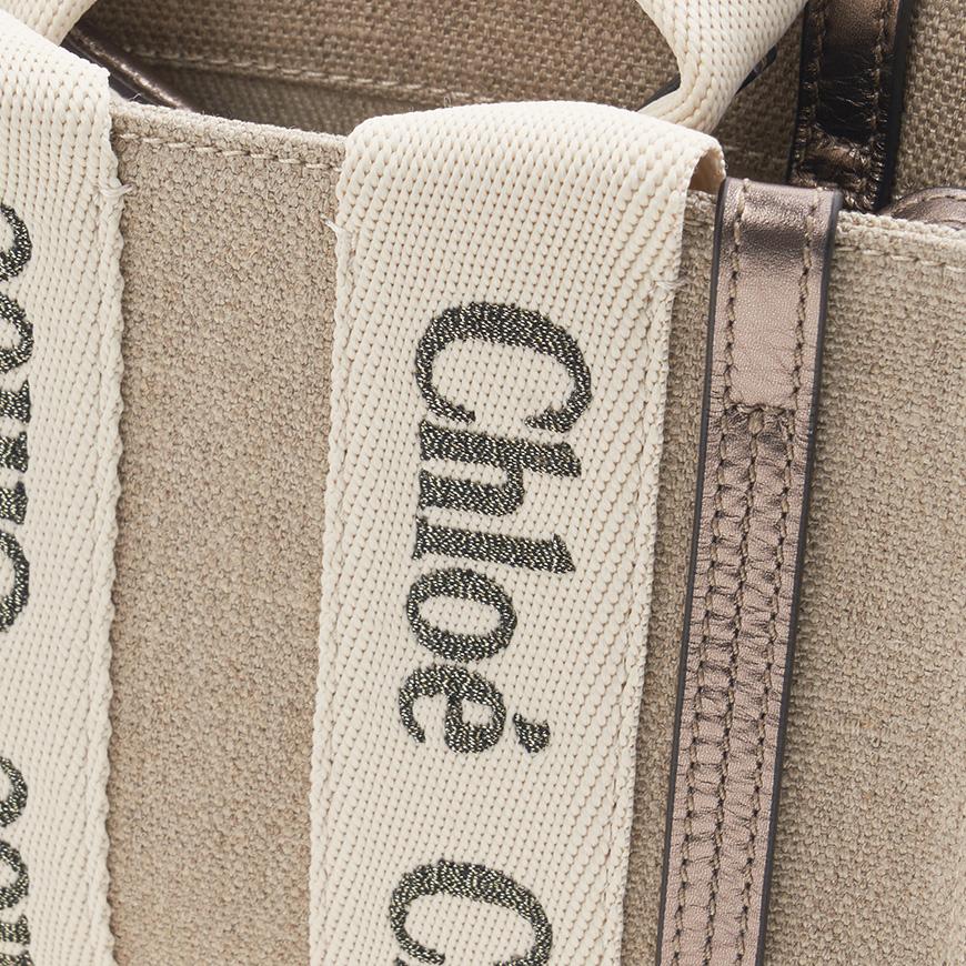 Chloe Mini Woody Tote Bag for Women CHC25SP237O81 074