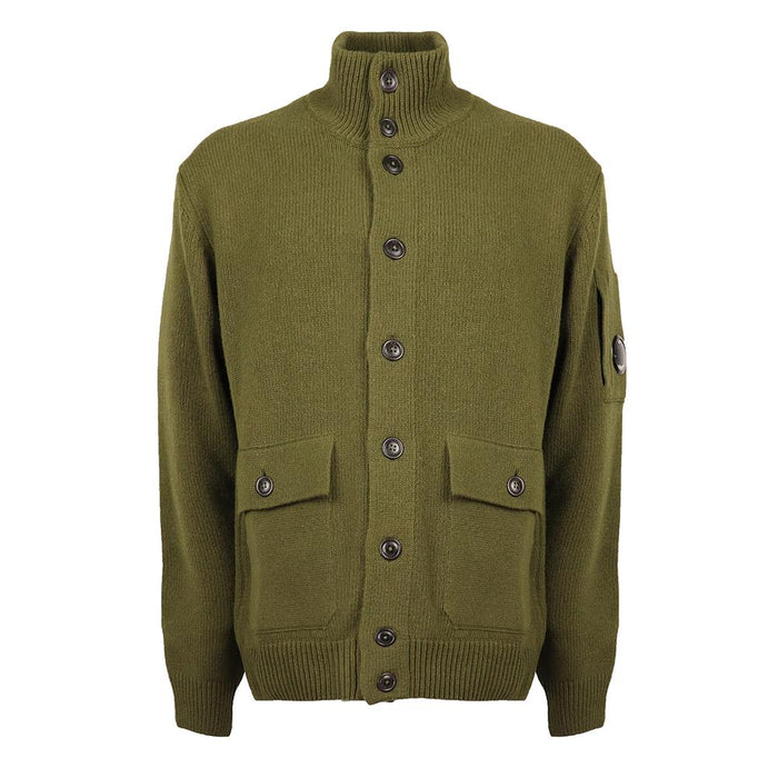 CP Company GRS High Neck Wool Cardigan 19CMKN042A 110149A 683