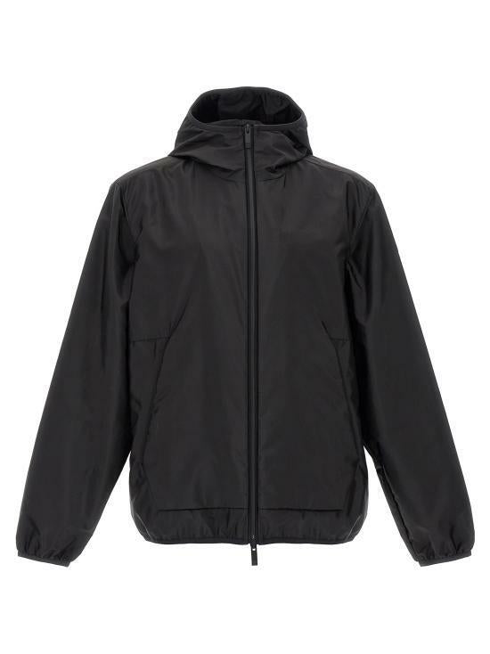Moncler Granier Hooded Windbreaker Jacket Black
