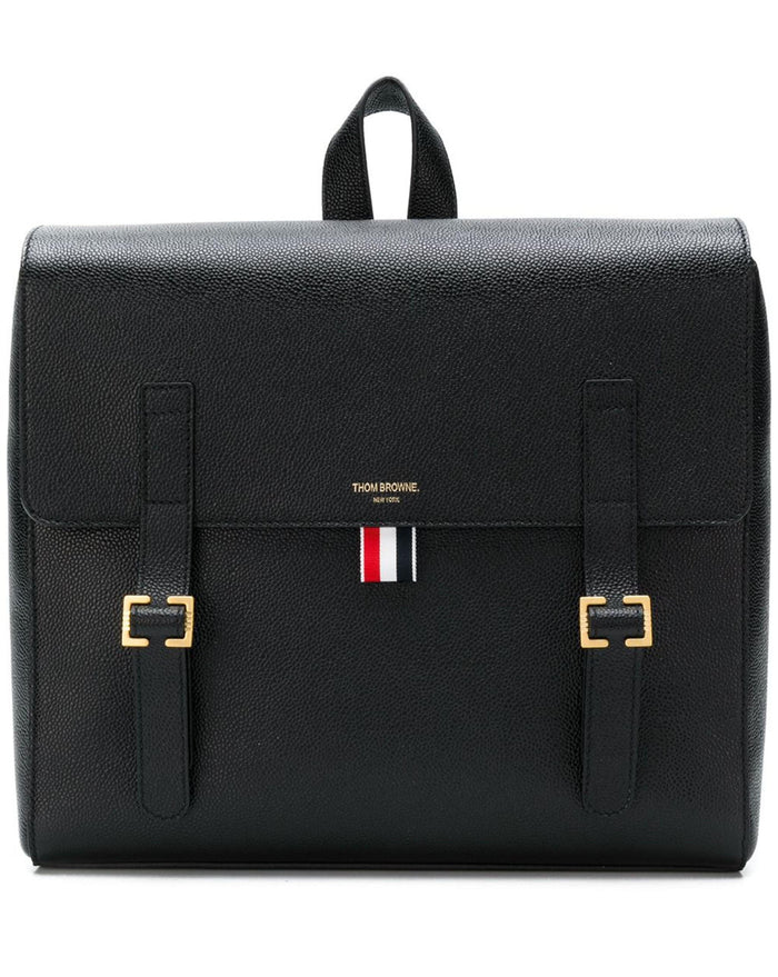 THOM BROWNE Pebble Grain Leather Book Backpack MAG152A 00198 001