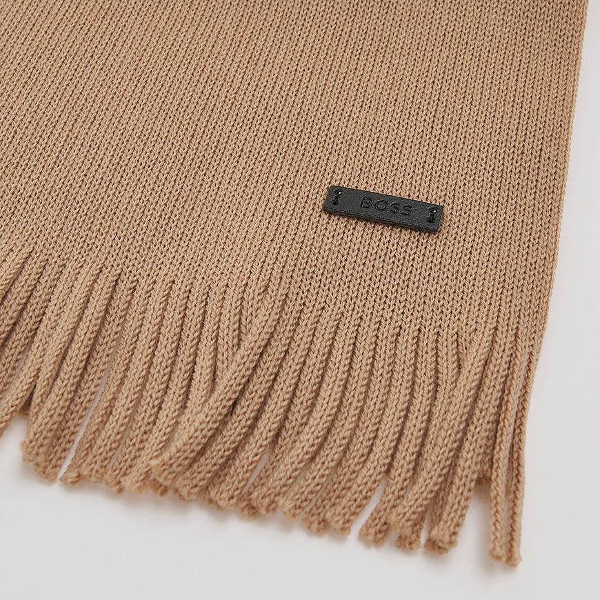 HUGO BOSS Men’s Virgin Wool Knit Scarf 50495340 260