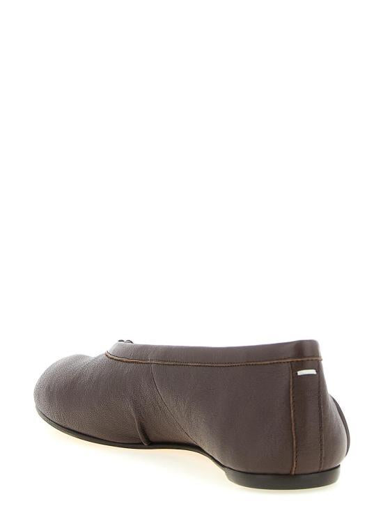 Maison Margiela Tabi New Ballerina Flats Beige Leather