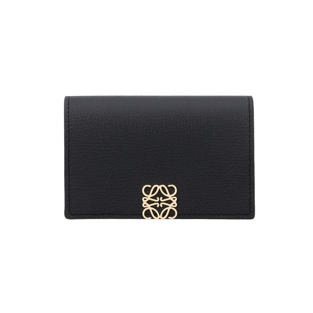 LOEWE Anagram Pebble Grain Leather Card Holder Wallet for Women C821 M97 X08