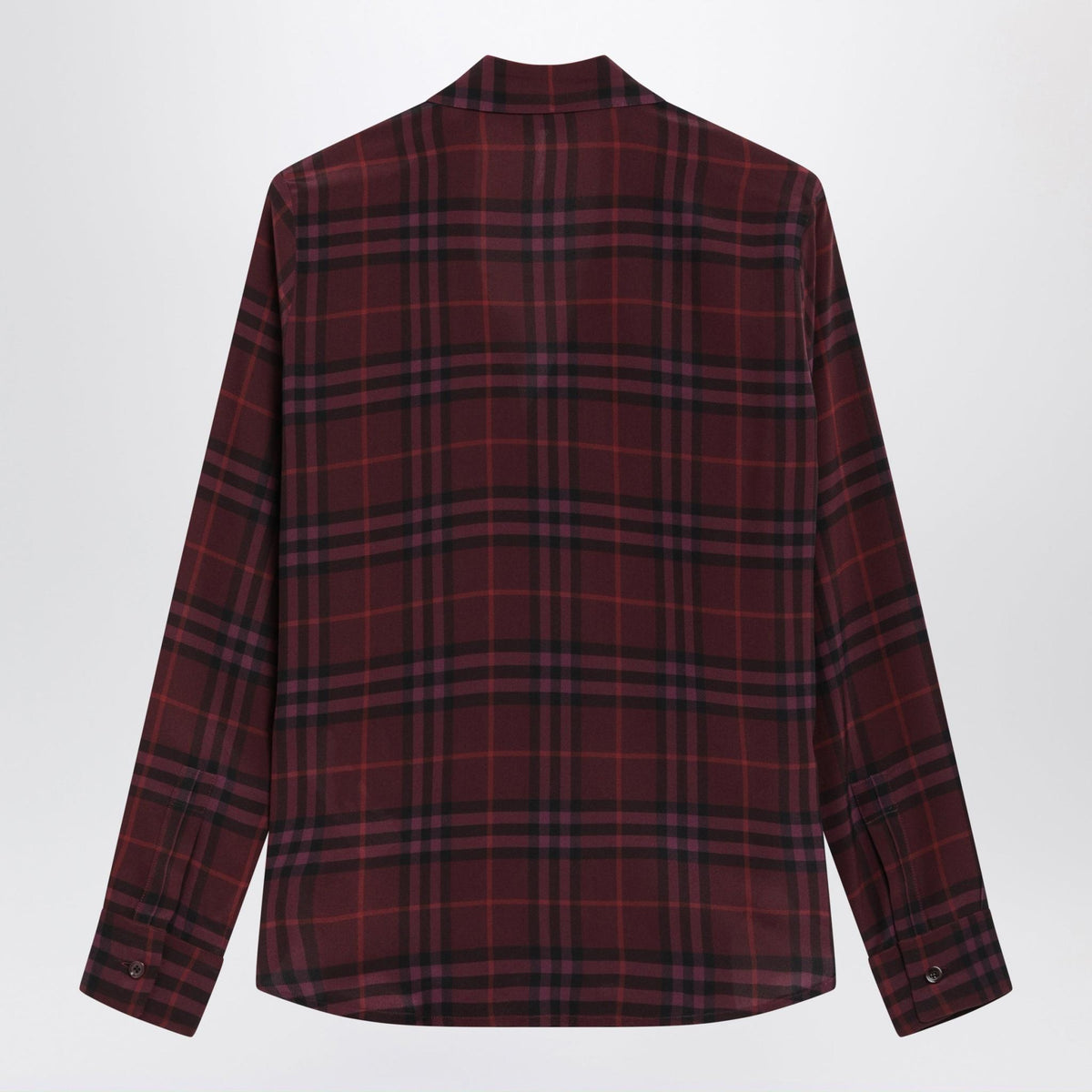 BURBERRY Beige Check Cotton Blouse
