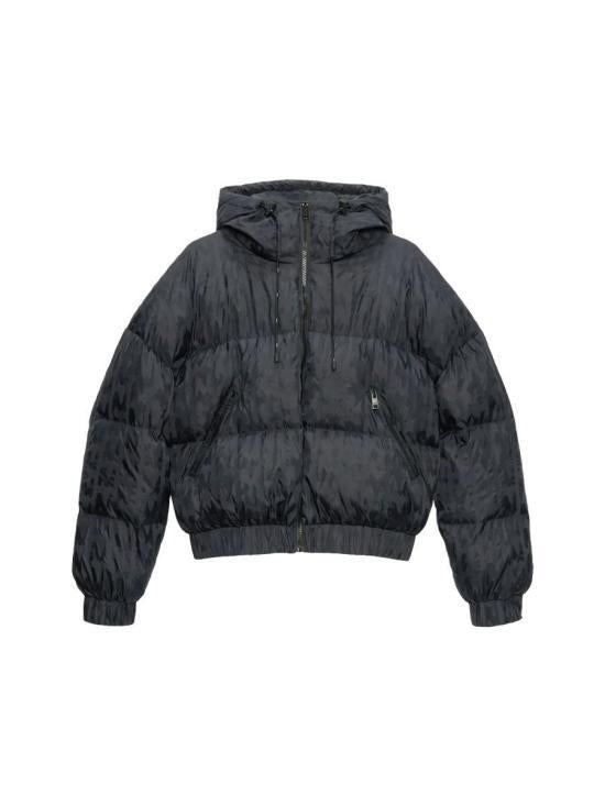 MSGM Nylon Jacquard Down Jacket 3941MDH17 257622 99