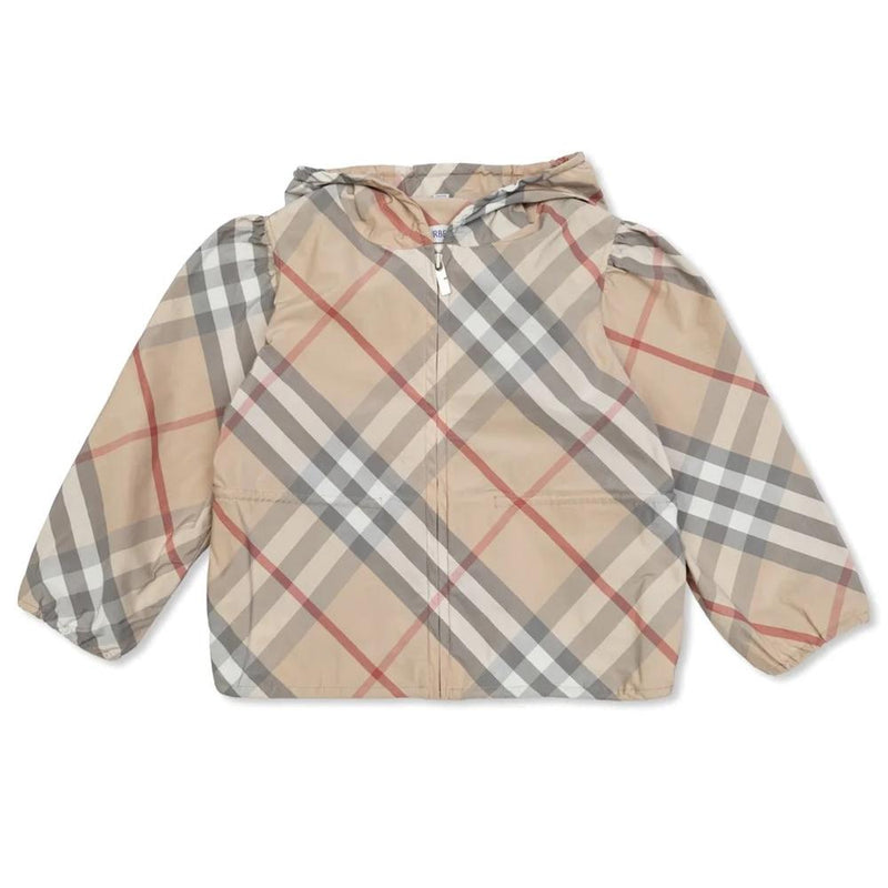 BURBERRY Vintage Check Hooded Jacket for Women (24FW Kids) 8088538